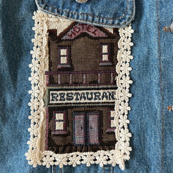 Vintage 90s Denim Vest - Picture 2 of 7